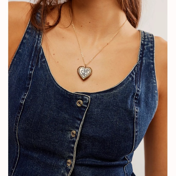 Free people Kara Denim Vest size medium - Picture 3 of 7